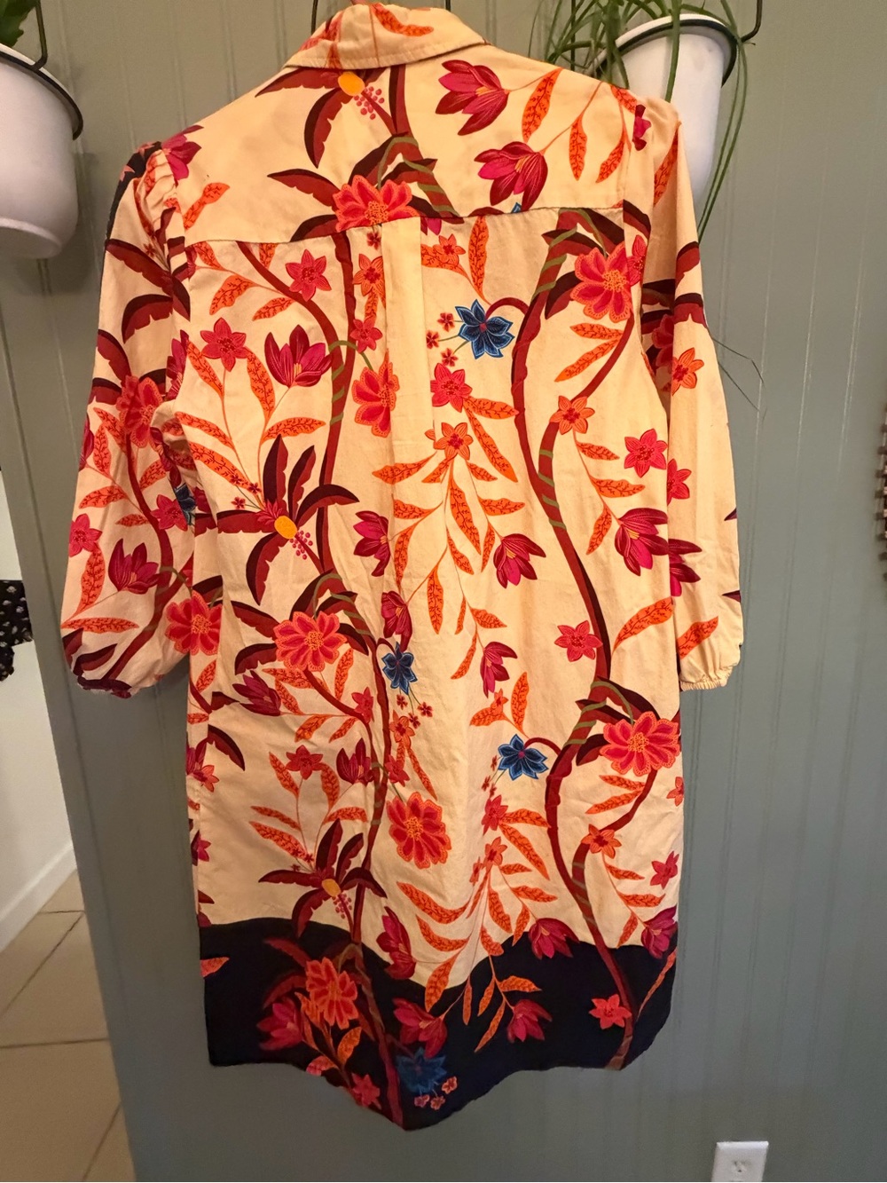 Maude Vivante Ava Dress - size Medium Floral Button-Front Tunic Dress . Gorgeous - Picture 4 of 10